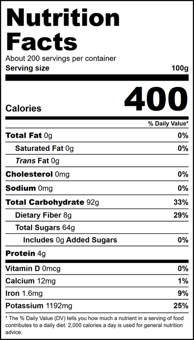 Nutritional Facts
