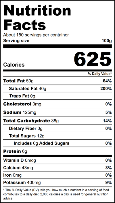 Nutritional Facts