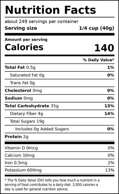 Nutritional Facts