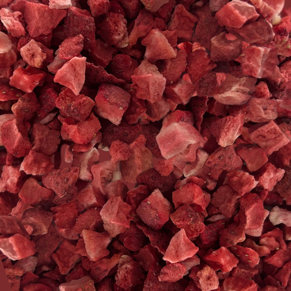 Freeze Dried Strawberry Dices - Organic
