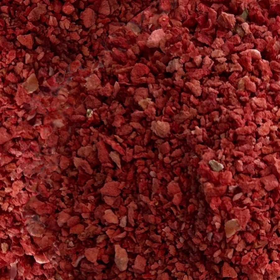 Morceaux de fraises lyophilisées - Granulés - Biologique