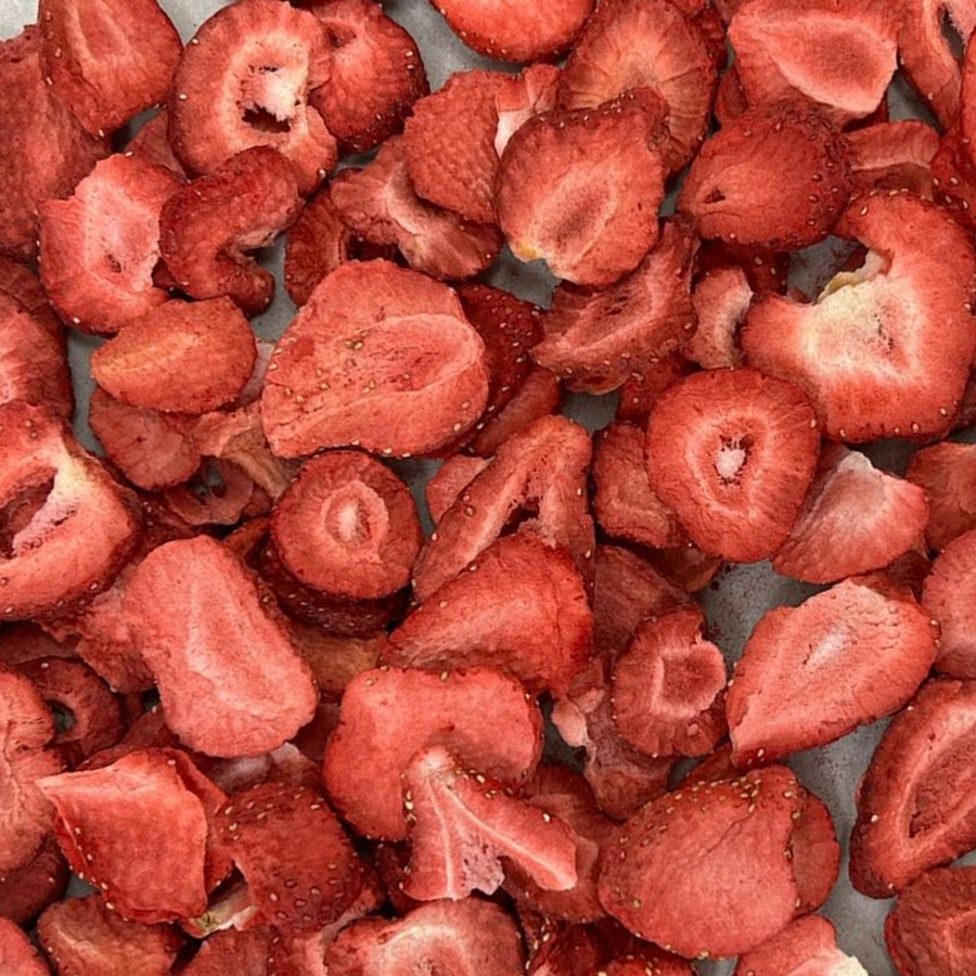 Tranches de fraises lyophilisées - Biologiques