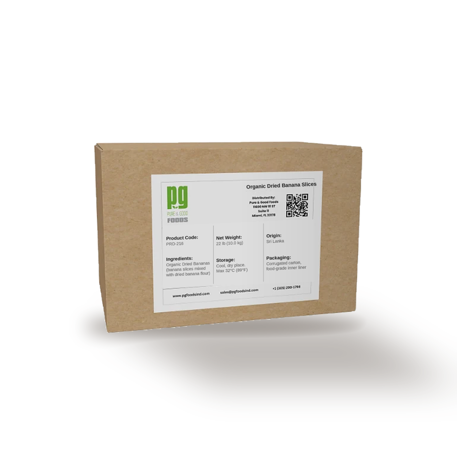 Organic Dried Banana Slices