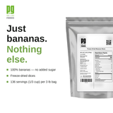 Dés de Banane Lyophilisée