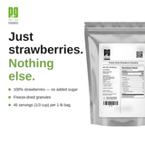 Freeze Dried Strawberry Pieces - Granules