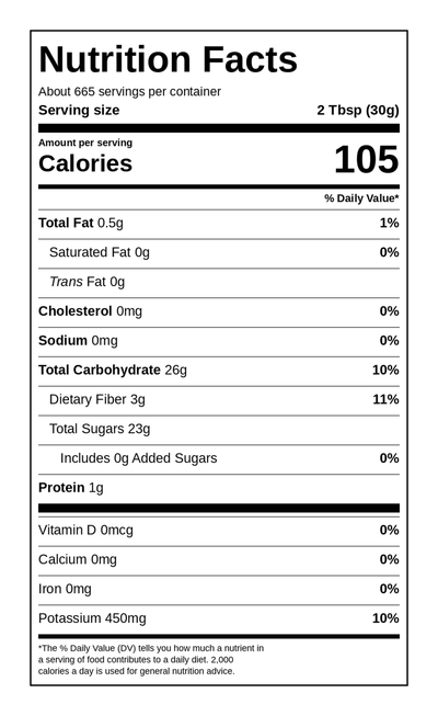 Nutritional Facts