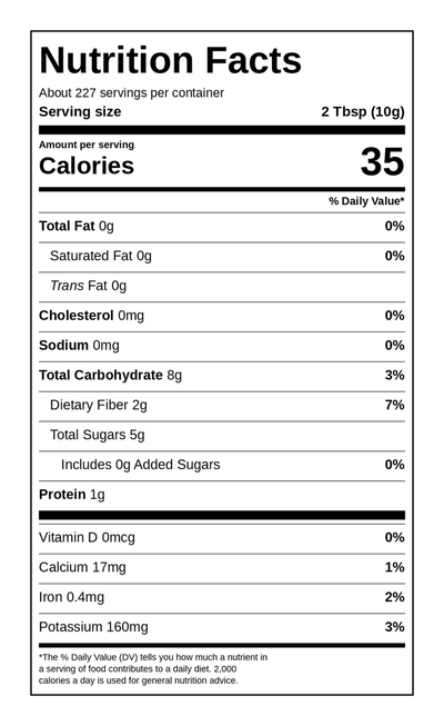 Nutritional Facts