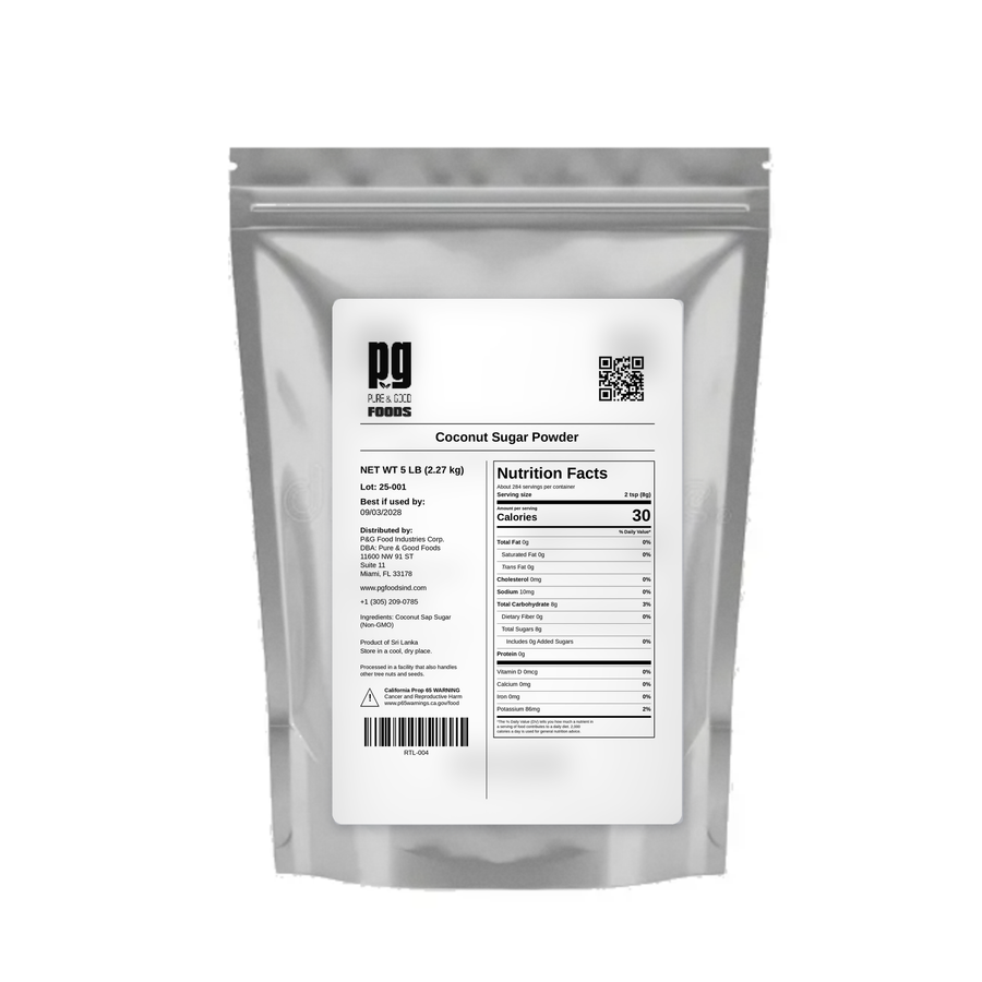 Sucre de noix de coco en poudre